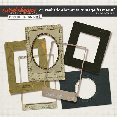 CU REALISTIC ELEMENTS | VINTAGE FRAMES Vol.3 by The Nifty Pixel