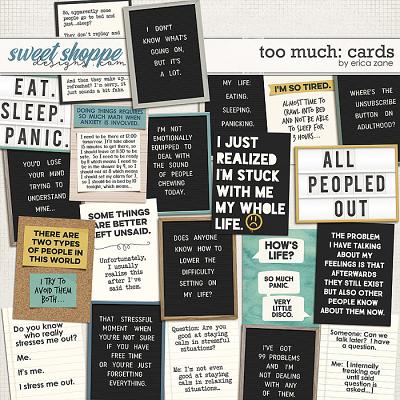 Too Much: Cards by Erica Zane