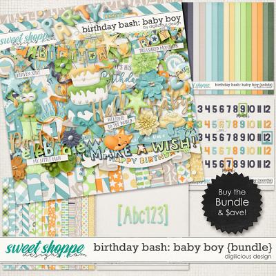 Birthday Bash: Baby Boy {Bundle} by Digilicious Design