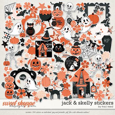 Jack & Skelly Stickers by Traci Reed