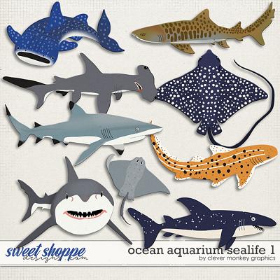 Ocean Aquarium Sealife 1 by Clever Monkey Graphics
