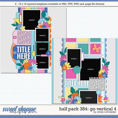 Cindy's Layered Templates - Half Pack 384: Go Vertical 4 by Cindy Schneider