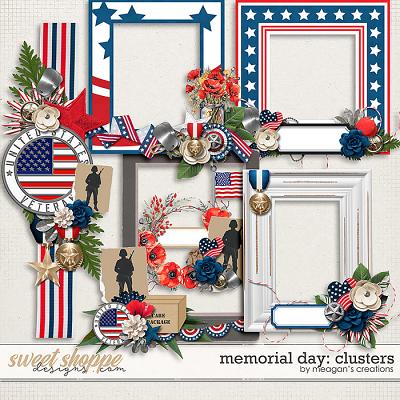 Memorial Day: Clusters by Meagan's Creations