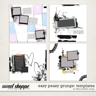 Easy Peasy grunge: templates by Little Butterfly Wings