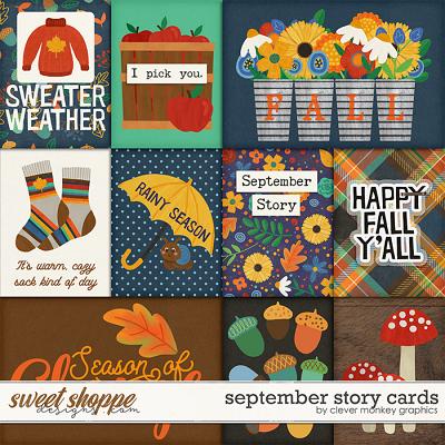 September Story Cards by Clever Monkey Graphics 