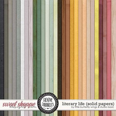 Creative Chronicles: Literary Life Solid Papers by Little Butterfly Wings & Studio Basic