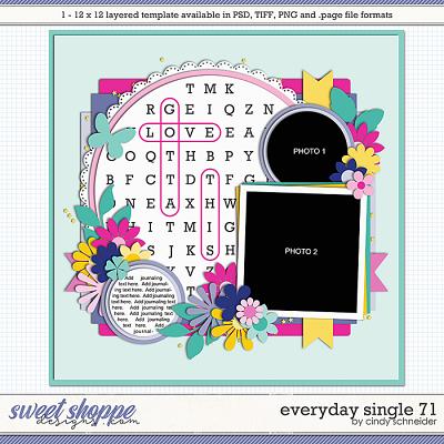 Cindy's Layered Templates - Everyday Single 71 by Cindy Schneider