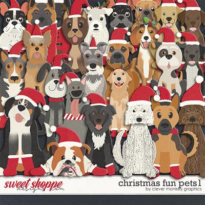 Christmas Fun Pets 1 by Clever Monkey Graphics