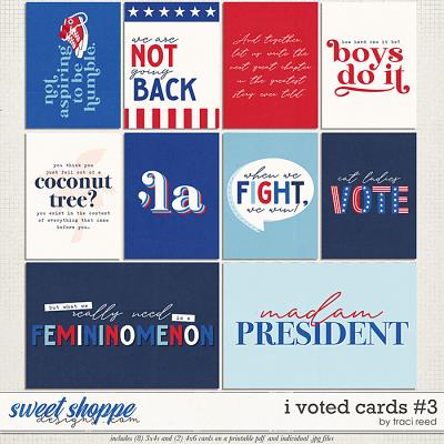 I Voted Cards #3 by Traci Reed