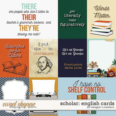 Scholar: English Cards by Meagan's Creations