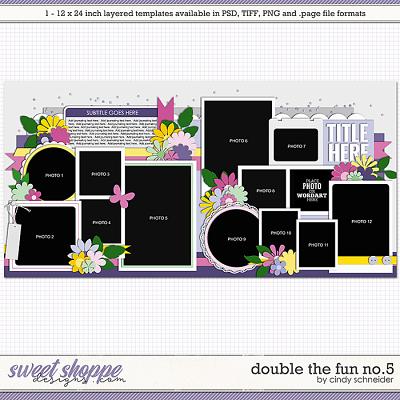 Cindy's Layered Templates - Double the Fun No. 5 by Cindy Schneider