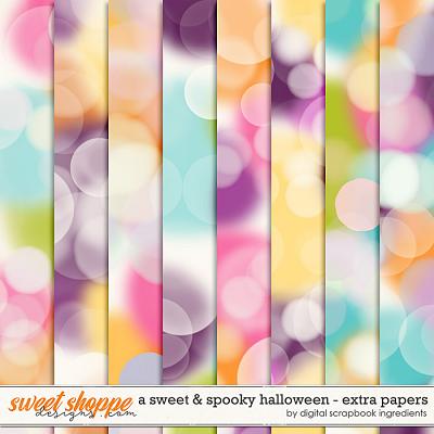 A Sweet and Spooky Halloween | Extra Papers by Digital Scrapbook Ingredients