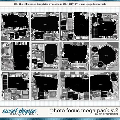 Cindy's Layered Templates - Photo Focus MEGA Pack Volume 2 by Cindy Schneider