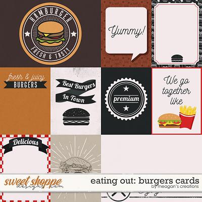 Eating Out: Burgers Cards by Meagan's Creations