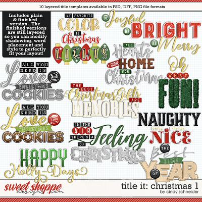 Cindy's Layered Templates - Title It: Christmas 1 by Cindy Schneider