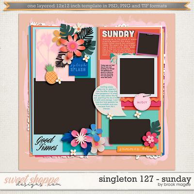 Brook's Templates - Singleton 127 - Sunday by Brook Magee  