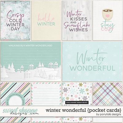 Winter Wonderful Pocket Cards by Ponytails
