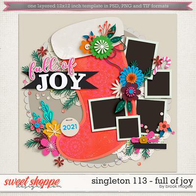 Brook's Templates - Singleton 113 - Full of Joy by Brook Magee  