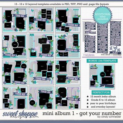 Cindy's Layered Templates - Mini Album 1: Got Your Number by Cindy Schneider