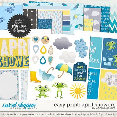 Easy Print: April showers by WendyP Designs