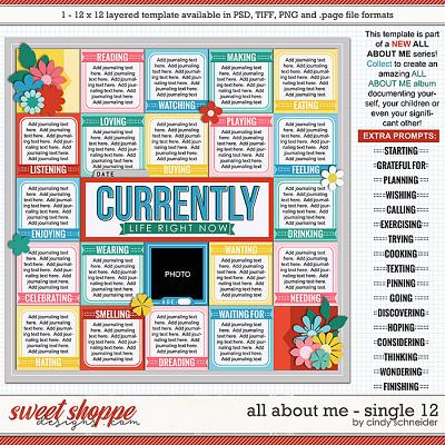 Cindy's Layered Templates - All About Me: Single 12 by Cindy Schneider