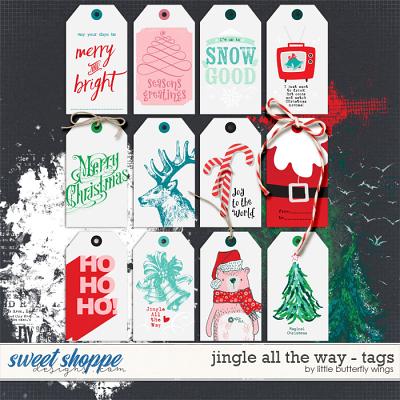 Jingle all the way tags by Little Butterfly Wings