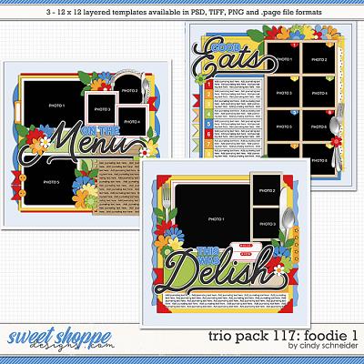 Cindy's Layered Templates - Trio Pack 117: Foodie 1 by Cindy Schneider
