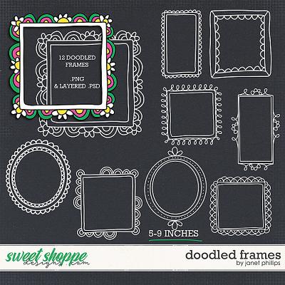 DOODLED FRAMES by Janet Phillips