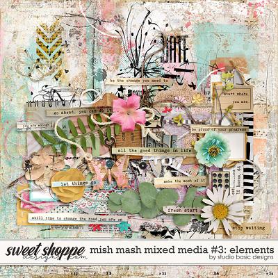 Mish Mash Mixed Media #3 Elements by Studio Basic