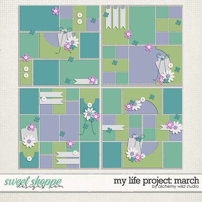 My Life Project: March Layered Templates by Alchemy Wild Studio