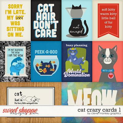 Cat Crazy Cards 1 by Clever Monkey Graphics 