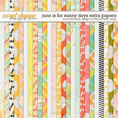 June Is For Sunny Days Extra Papers by Studio Basic