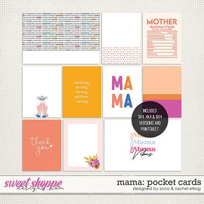 Mama: Pocket Cards | Designed by Soco and Rachel Etrog Designs