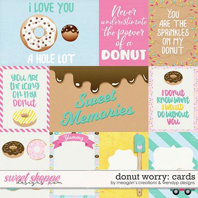 Donut worry - cards by Meagan's Creations & WendyP Designs