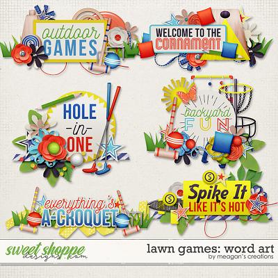 Lawn Games: Word Art by Meagan's Creations