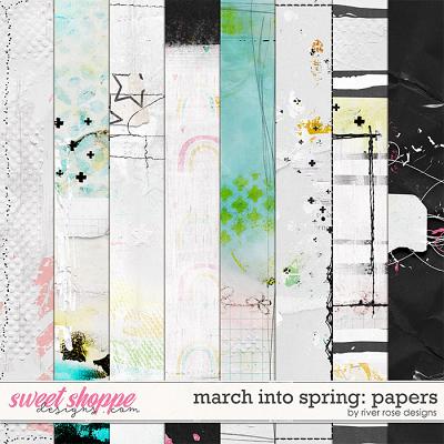 March into Spring: Papers by River Rose Designs