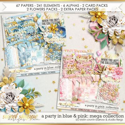 A Party in Blue & Pink: MEGA COLLECTION by Kristin Cronin-Barrow & Studio Flergs