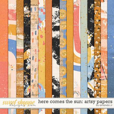 Here comes the sun: artsy papers by Amanda Yi