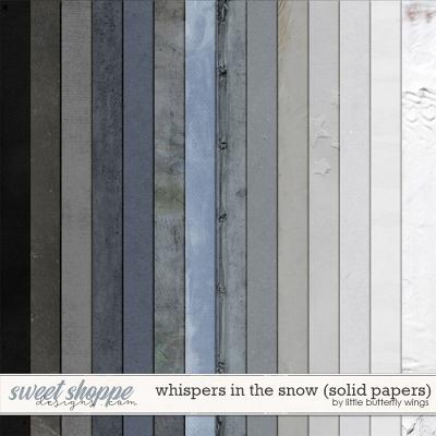 Whispers in the snow (solid papers) by Little Butterfly Wings