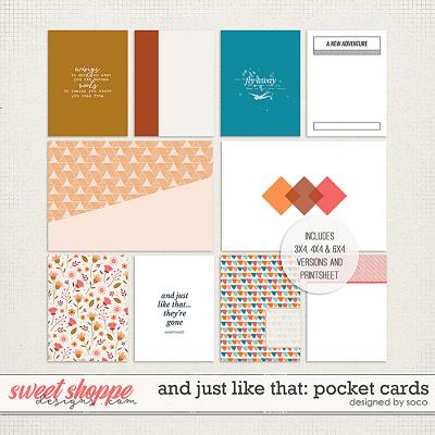 And Just Like That: Pocket Cards | Designed by Soco