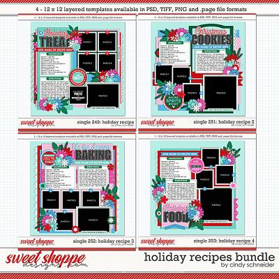 Cindy's Layered Templates - Holiday Recipe Bundle by Cindy Schneider