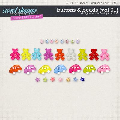 Buttons & Beads {Vol 01} by Christine Mortimer
