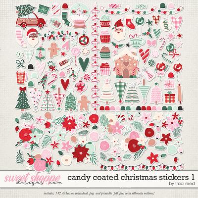 Candy Coated Christmas Stickers #1 by Traci Reed