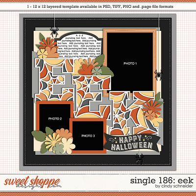 Cindy's Layered Templates - Single 186: EEK by Cindy Schneider