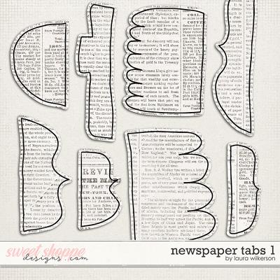 Newspaper Tabs 1 by Laura Wilkerson