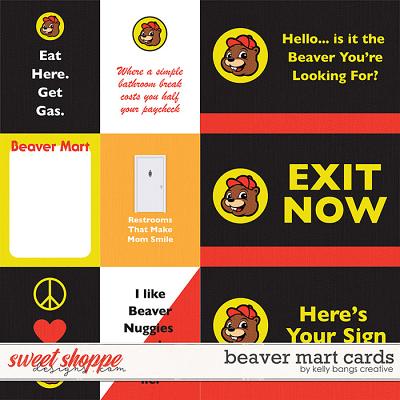 Beaver Mart Cards by Kelly Bangs Creative