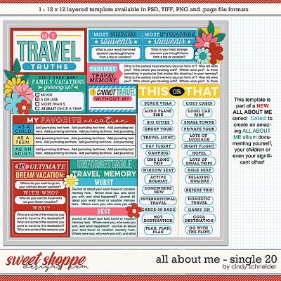 Cindy's Layered Templates - All About Me: Single 20 by Cindy Schneider