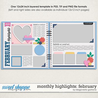 Monthly Highlights: February {layered templates} by Blagovesta Gosheva