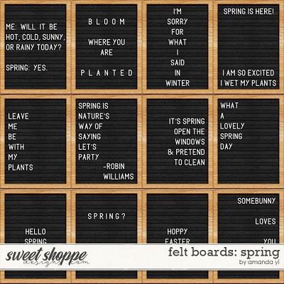 Felt Boards: Spring by Amanda Yi