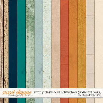 Sunny days & Sandwiches (solid papers) by Little Butterfly Wings
